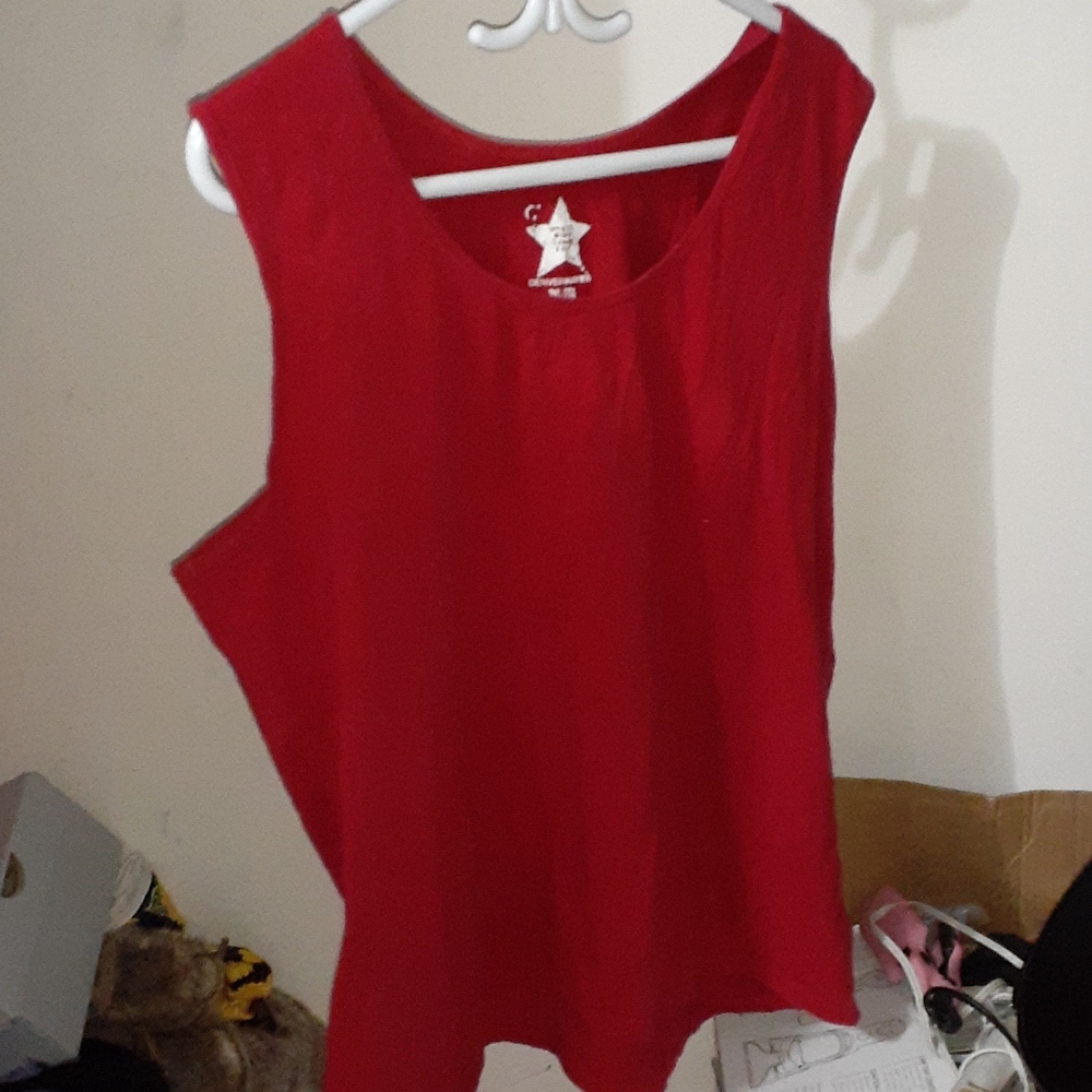 Red muscle shirt
